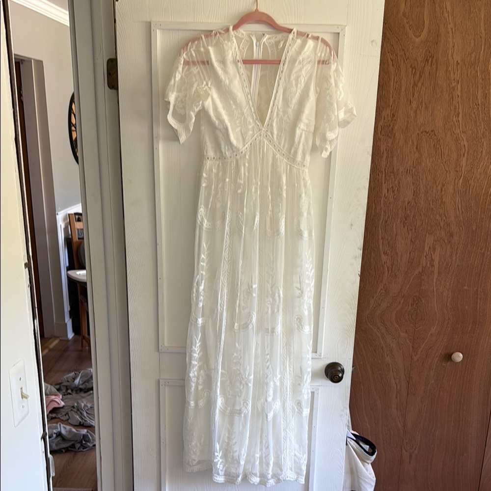 Pinkblush White Lace Wedding Dress